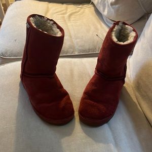 Bear paw Size 8 Suede Sheepskin Lined Women’s Boots